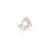 Natural Freshwater Pearl & CZ Set Silver Ring