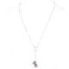 Natural Black Freshwater Pearl & CZ Set Necklace