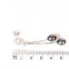 Natural Black Freshwater Pearl And CZ Set Earrings - 4