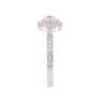 One ladies 18wyg solitaire engagment ring with round diamond TDW=0.40ct - 4