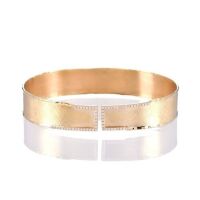 One ladies wide cuff style bangle 14yg with 62 round diamonds TDW=0.34ct