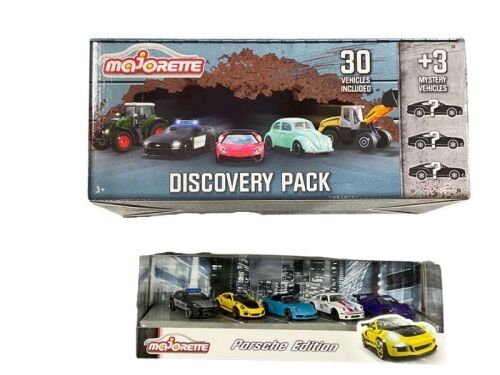 Majorette 30+3 Discovery Pack & 5 Piece Porsche Pack