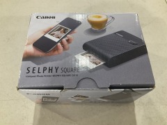 Canon QX10 Selphy Square Portable Photo Printer - Black - 4