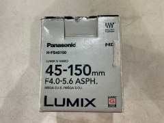 Panasonic Lumix 45-150mm f4.0-5.6 Mega OIS Lens - Black - 3