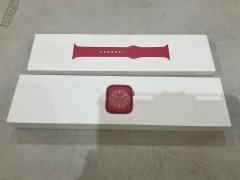 Apple Watch Series 8 45mm Red Aluminium Case with Red Sport Band - GPS + Cellular 5623417 - 6