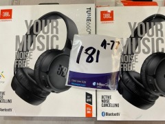 2 x JBL Tune 660NC Wireless On-Ear NC Headphones - Black 5084005 - 2