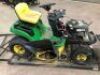 John Deere Ride on Mower, Model: D110 - 6