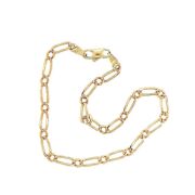 Concave Style Wedder, Figaro Link Bracelet. - 2