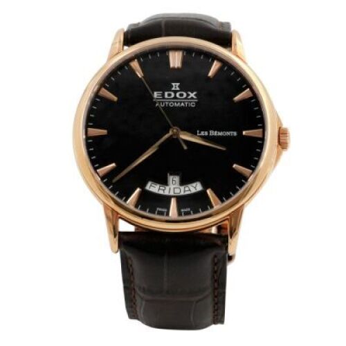 ERV $1700 - Gents water resistant day/date Edox Automatic Les Bemonts watch.