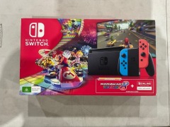 Nintendo Switch Console (Neon) with Mario Kart Deluxe 8 &amp; 3 Months Nintendo Online Subscription 161709 - 2