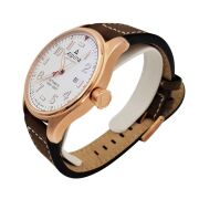 ERV $1950 - Alpina Startimer Pilot White Dial Automatic Men's Leather Watch - 2
