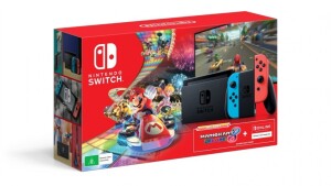 Nintendo Switch Console (Neon) with Mario Kart Deluxe 8 &amp; 3 Months Nintendo Online Subscription 161709