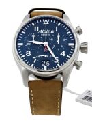 ERV $1500 - Alpina Startimer Pilot Chronograph Blue Dial Men's Watch - 2