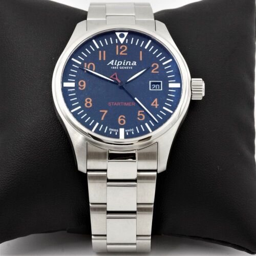 ERV $995 - Alpina Startimer Pilot Navy Blue Dial Men's Steel Watch