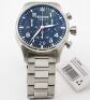 ERV $1675 - Alpina Startimer Black Dial Stainless Steel Bracelet Men's Watch