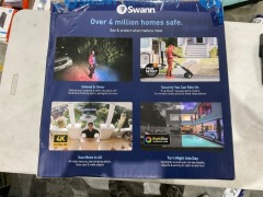 Swann Enforcer Audio/Video Security System Expandable 6 camera video and audio with controllable red and blue flashing lights spotlights and sirens SWDVK-856806MQB - 4