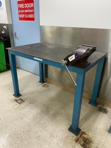  Steel Work Bench with Dawn 125 Offset Engineers Vice