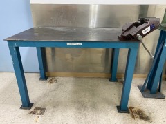 Steel Work Bench with Dawn 125 Offset Engineers Vice - 2