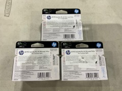 3x HP 67XL Black original HP Ink Cartridge - 3