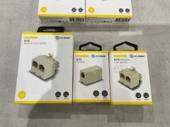 4x Alogic RJ12 Couplers & 2x Module Line Splitters - 4