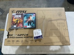 MSI Optix G27C4 Curved Gaming Monitor + Battlefield 2042 & Doom Eternal PC Games - 2