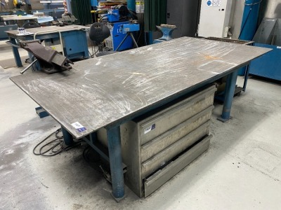 Steel Welding Bench With Dawn 150 Offset Vice