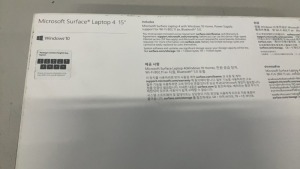 Microsoft 15 inch Surface 4 Laptop - 5