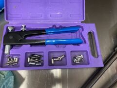 Assorted Tap Wrenches, Grease Guns & Manual Riveter - 3