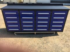 Unreserved 2019 20 Drawer Tool Cabinet and Workbench - 5