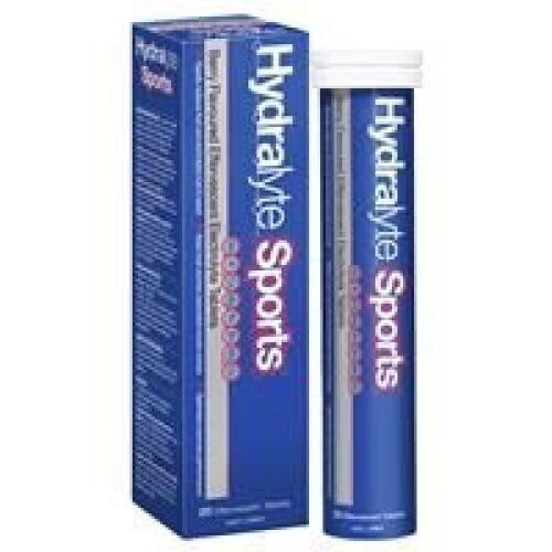 box of 8 x Hydralyte Sports Berry 20 Effervescent Tablets