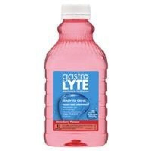 box of 8 gastrolyte ready to drink, 4 x strawberry, 4 x orange