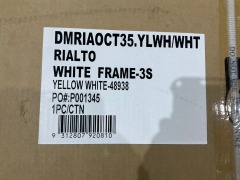 Rialto Octagonal 350cm Cantilever Umbrella - Yellow/White - 5