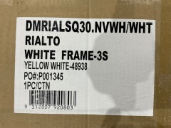 Rialto Octagonal 350cm Cantilever Umbrella - Yellow/White - 4