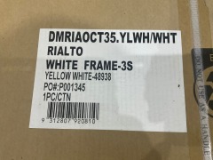 Rialto Octagonal 350cm Cantilever Umbrella - Yellow/White - 5