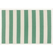 Striped Rug - 160 x 240cm - Green/White