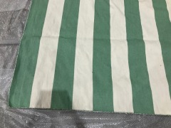 Striped Rug - 160 x 240cm - Green/White - 6