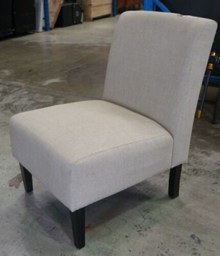 DNL Jessie bedroom chair linen finish.