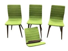 4x Marli Dining Chair Olive (1 missing legs)