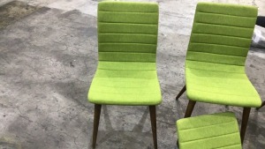 4x Marli Dining Chair Olive (1 missing legs) - 3