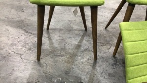 4x Marli Dining Chair Olive (1 missing legs) - 4