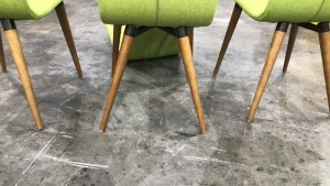 4x Marli Dining Chair Olive (1 missing legs) - 7