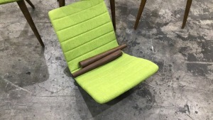 4x Marli Dining Chair Olive (1 missing legs) - 8