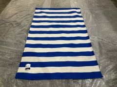 Striped Rug - 140 x 230cm - Blue/White - 2