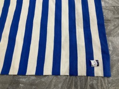 Striped Rug - 140 x 230cm - Blue/White - 3