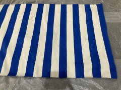 Striped Rug - 140 x 230cm - Blue/White - 4