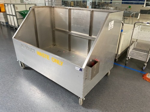Stainless Steel Large Waste Trolley