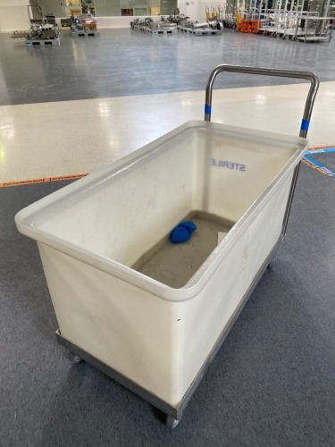 Stainless Steel Platform Trolley with Poly Tub