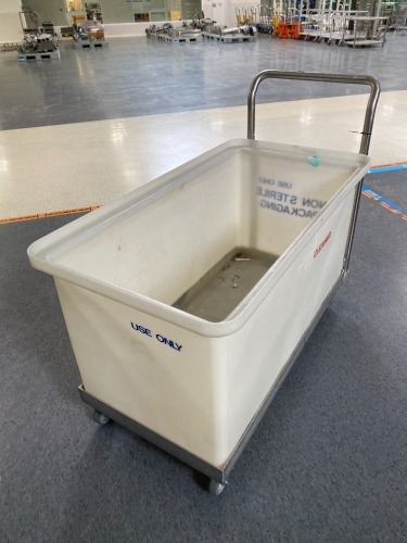 Stainless Steel Platform Trolley with Poly Tub