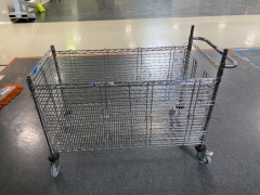 HSS Rapini Chrome Steel Basket Trolley - 2