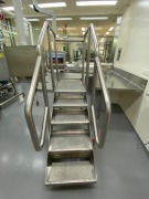 Stainless Steel 5 Step Mobile Inspection Platform - 3